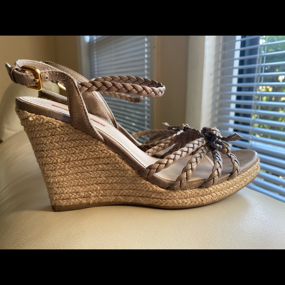 Prada wedge heels